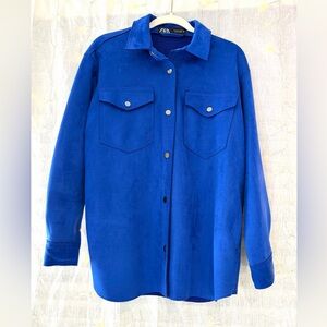 Zara Royal Blue Collared Shirt
